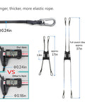Backstop Chain Link Fence Camera Mount For GoPro iPhone Mevo Start AKASO SJCAM Osmo Action showing rope specifications and dimensions.