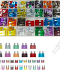 300 Piece Car Fuses Kit All In One Blade Fuse Assortment For Micro Mini And Standard Sizes in tray with tool
