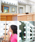8 Pack Daylight LED Globe Light Bulbs For Bathroom 120V 60W Equivalent E26 Medium Base Non Dimmable Vanity Round G25 Bulbs Over Mirror 5000K Bright CRI 80 No Fuss Energy Saving installed in bathroom and makeup vanity setups.