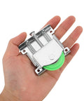 Heavy Duty Sliding Door Roller Kit For Wardrobe And Closet Repair Featuring Steel Frame With Nylon Reinforced Fiber Wheels High Load Bearing And Wear Resistant Design Prevents Squeak Forever Make Doors Roll Smooth Like Butter Every Single Day. green wheel in hand