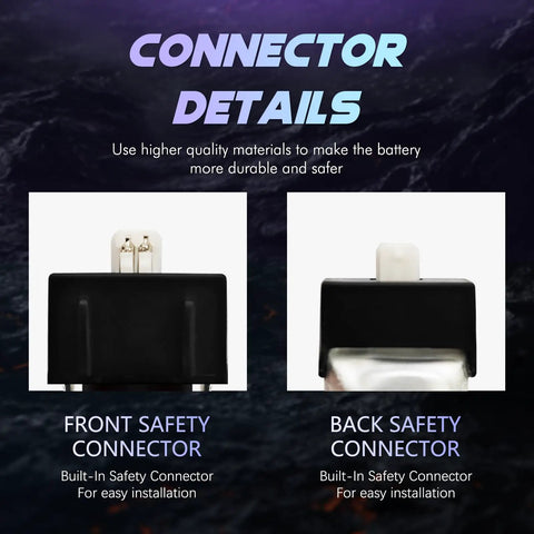 Front and back safety connectors of 1S LiPo Battery Pack With Micro JST 1.25 Connector For Tiny Whoop Drones