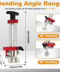 Onsite Sheet Metal Roller Bender Single Station for Roofing and Metal Fabrication, angle range from 0 to 100 degrees