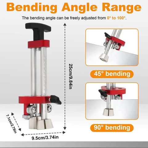 Onsite Sheet Metal Roller Bender Single Station for Roofing and Metal Fabrication, angle range from 0 to 100 degrees