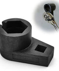 Universal Offset Oxygen Sensor Socket for 3/8 Inch Drive by 7/8 Inch 22mm with side wire gate in chrome molybdenum steel