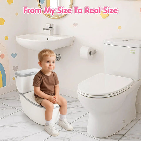 Tot Sized Three In One Potty Training Toilet With Realistic Flush Sounds And Removable Seat That Doubles As A Comfy Stool Feature Loaded With Quick Clean Wipe Tray And Steady Paper Holder For Your Ready To Roll Tyke