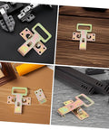 Heavy Duty Metal Sofa Connection Buckles Set for interlocking durable furniture, gold-toned, various angles