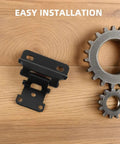 Six Pack Self-Closing Semi-Concealed RV And Cabinet Door Hinges In Cold Rolled Steel For Travel And Camper Use on wooden surface