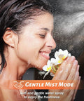 Woman enjoying a spa-like shower using Heavy Duty Handheld Shower Head With High Pressure Turbo Spray For Skin And Hair Care.