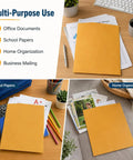 10x13 Inch Kraft Mailing Envelopes With Gummed Seal Closure 28lb Heavyweight Manila Catalog Envelopes on desks and home use
