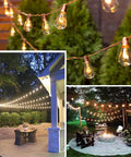 25 Ft Outdoor Edison Bulb String Lights With ST35 Style Bulbs Plus Two Extra Bulbs UL Listed For Indoor And Outdoor Decor Party
