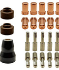 Pro Grade Plasma Consumables Kit For Thermal Dynamics Torch PCH 25 38 M28 M35 M40 Includes 10 Electrodes 10 Nozzle Tips