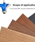 Top Shelf 7 Piece 1/4 Inch Shank Roundover Router Bit Set Featuring Razor Sharp Micrograin Carbide Cutters for cut wood and MDF.