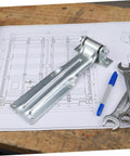 Heavy Duty Truck Door Hinge With Universal Fit For Semi Trailer Doors And Cargo Box Doors Anti Corrosion Finish And High Strength Steel For Easy Install On Your Workhorse Truck Body And Trailer Applications, silver steel hinge on blueprint