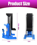 Built Tough Hydraulic Toe Jack Lift 20 Ton Heavy Duty Garage Workhorse Steel Machine Hoist dimensions 11.4 in by 18 in.