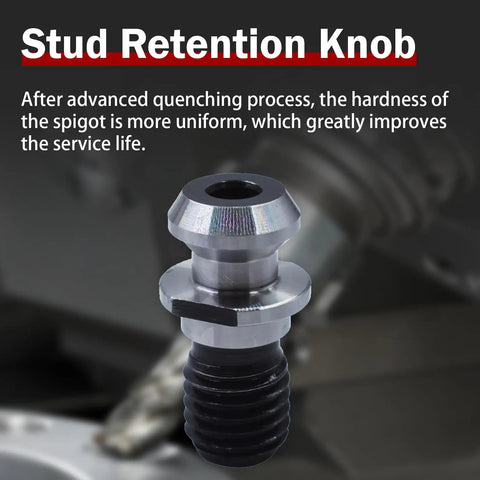 10pcs CAT40 45 Degree Coolant Pull Stud Retention Knob For Fadal HURCO Okuma CNC Mills close-up view