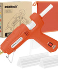 Dual Power Hot Glue Gun With 60W And 100W Settings, Fast Preheat, Heavy Duty Industrial Glue Gun With 21 Glue Sticks And Storage Case, Bright Orange