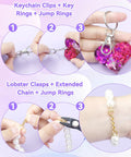 Totally Rad 990 Piece DIY Keychain Craft Kit Featuring Mixed Gold And Silver Assorted Metal Clasps Lobster Hooks And Swivel Snaps For Hella Awesome Charm Jewelry Making And Custom Bag Accessories.