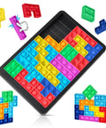 Slick Silicone Pop Puzzle Fidget Toy Buttery Smooth Push Pop Brain Teaser showing colorful pop bubbles arranged in unique patterns.