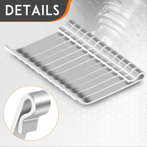 Close-up of 1-5/8 Inch Drawer Slide Retainer Clips Universal Fit For Mac Matco Proto NAPA Craftsman Tool Boxes, heavy-duty steel