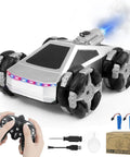 All Terrain 4WD High Speed Remote Control Monster Truck 1:16 Scale with LED lights, spray, accessories, 360 spin