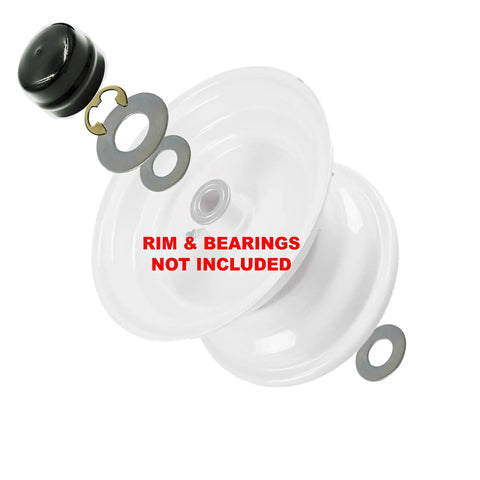 Front Wheel Axle Hardware Kit Replaces T2000 T2400 T3000 T3100 T3200 Thrust Washers E Clips Hub Caps