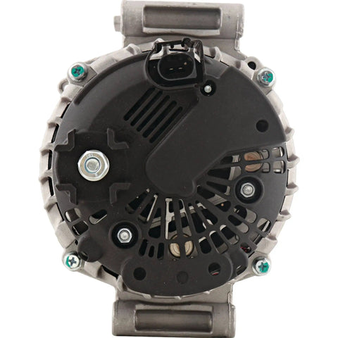 Top Shelf Heavy Duty 140 Amp 12 Volt Alternator For Audi TT Quattro Q3 2.0L 2011-2018 With Clutch Pulley Internal Regulator rear view.