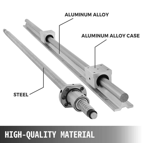 All In One CNC Linear Rail Kit With Three RM1605 Ball Screws And SBR20 Rails 300 600 1000 mm Includes BK BF12 Blocks And Six Point