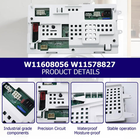 Heavy Duty Washing Machine Control Board Fits Whirlpool And Crosley With No Sweat Installation and smooth daily rinse cycles, showing PCB details.