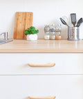 Kitchen with wood drawer pulls from Wood Drawer Pulls Set Of 30 Unfinished Cabinet Handles With Screws For Drawers Dresser Hardware.