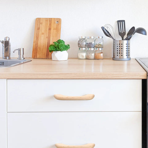 Kitchen with wood drawer pulls from Wood Drawer Pulls Set Of 30 Unfinished Cabinet Handles With Screws For Drawers Dresser Hardware.