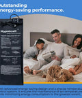 Digital Waterbed Heater With Smart Temperature Control And Adjustable Heat Settings That Deliver Dreamy Warmth and Sweet Sleep Comfort All Night Long For A Super Solid And Big Time Upgrade on bedroom floor with family and dog.