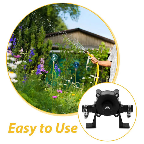 Compact Mini Self Priming Pump For Cordless Power Drills That Transfers Liquids Fast While Delivering A No Sweat Setup for backyard watering.
