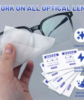 Icepac lens wipes for eyeglasses, 500 pre-moistened, individually wrapped wipes for glasses and screens