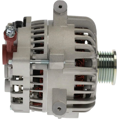 Side view of Plug N Play Replacement Alternator For Ford Mustang 4.6L V8 From 1999 To 2004 Drop In Ready And Reliable Power Compatible