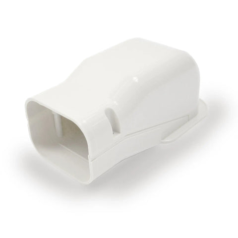 3 Inch PVC Line Set Cover Kit 11.3 Feet Tubing Cover For Mini Split Central Air Conditioner And Heat Pump wall entry cap