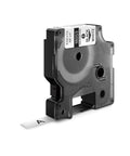 Heavy Duty Heat Shrink Labels For Three Eighth Inch Tubing with black print on white sleeve in a durable cartridge.