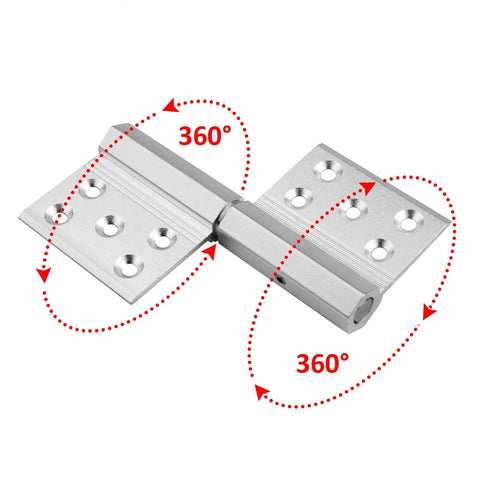 8 Pack Lift Off Flag Detachable Door Hinges Aluminum Alloy With Countersunk Holes 360 Degree Rotation Detachable Slip Joint