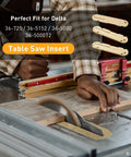 Zero Clearance Table Saw Insert Set For Delta 36 725 36 5152 36 5000 36 5000T2 Throat Plate Kit in use during wood cutting