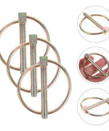 10 Pack Zinc Plated Ring Lynch Pins For Trailers And Equipment, Heavy Duty Iron Locking Pins For Trucks, Mowers, And Farm Gear, 6x45mm