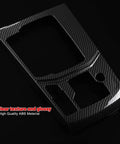 Mazda CX 5 Center Console Cover Kit Upgrade With Gear Panel And Gear Shift Knob Trim In ABS Carbon Fiber Style, glossy texture