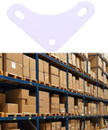 8 Pack White Steel Flat Corner Brackets For Shelving Units Triangular Design For Beefed Up Stability And Quick Easy Install