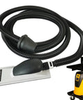 Heavy Duty Hand Planer Hose For Woodworking Dust Collection And Grit Extraction Featuring Hella Flexible Four Meter Vacuum Tube.