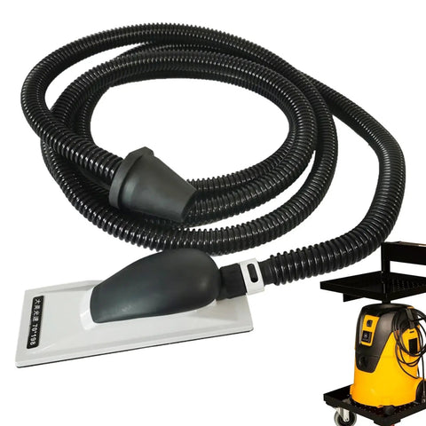 Heavy Duty Hand Planer Hose For Woodworking Dust Collection And Grit Extraction Featuring Hella Flexible Four Meter Vacuum Tube.