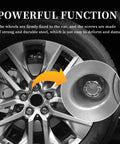 Heavy Duty M14x1.5 Wheel Studs 5 Pack Alloy Steel Lug Bolts With Killer Ball Seat Fit For Audi Vw Seat Skoda close-up of wheel with installed lug bolts.