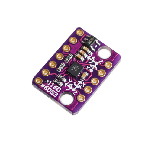 Six DOF Inertial Measurement Sensor Module With Accelerometer And Gyroscope For Dope DIY Robots And Embedded Projects Pro Grade Motion Sensing And Ultra Precise Data purple PCB