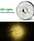 4 LED Lights for Submersible Pond Fountain Pump 15W 800L/H With LED Lights, Ultra Quiet Water Pump
