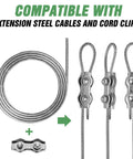 Shade Sail Hardware Kit 52Pcs Stainless Steel Heavy Duty Anti Rust For Outdoor Patio Garden Canopy Includes 6.6Ft Wire Ropes