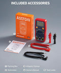 Included accessories for All In One Digital Multimeter For DIYers With Auto Ranging Voltmeter Ohmmeter NCV Safe Tester And Battery Checker