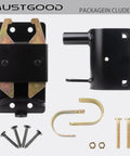 Kickass Heavy Duty Farm Gate Latch With Two Way Swinging Design For Livestock Pastures And Ranches Built Like A Tank To Battle Rust And Weather components with screws and fasteners.