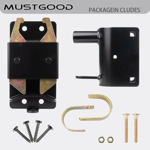 Kickass Heavy Duty Farm Gate Latch With Two Way Swinging Design For Livestock Pastures And Ranches Built Like A Tank To Battle Rust And Weather components with screws and fasteners.